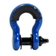 thumbnail image 1 of 3/4" BLUE D-Ring Bow Shackle 10500 lbs BLACK Pin & No noise vibration Protector, 1 of 10
