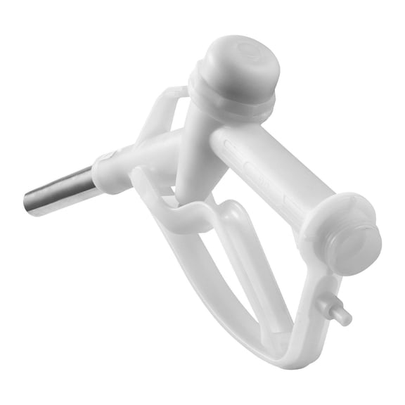 3/4"Barbed DEF Nozzle for Diesel Exhaust Fluid,14.5 GPM Flow Rate,19mm Spout for Urea and Industrial Fluids,Lightweight Plastic Dispenser,White