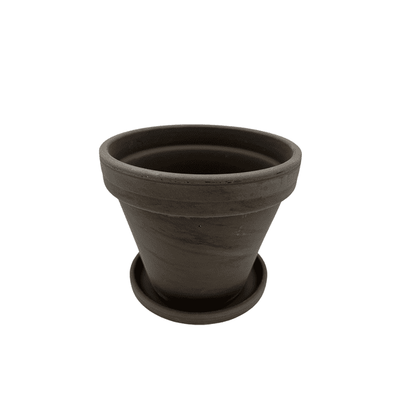 3 - 4" Basalt Clay Pots with Saucers - Great for Plants and Crafts