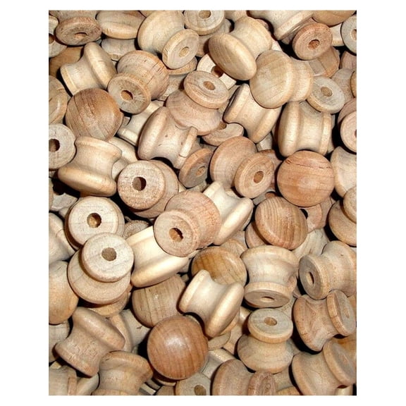 3/4" Birch Wood Unfinished Drawer Knobs Pulls Handles - Natural Wood Drawer Knobs - Round Wood Unfinished Cabinet Furniture Drawer Knobs Pulls Handles - Round Wood Drawer Knobs Without Screws (100)