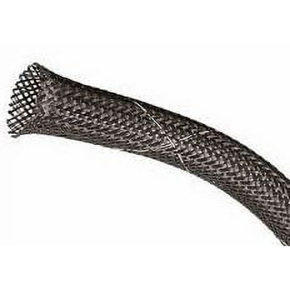 3/4" Black Flame-Retardant Mesh Sleeving - (25 ft. spool)