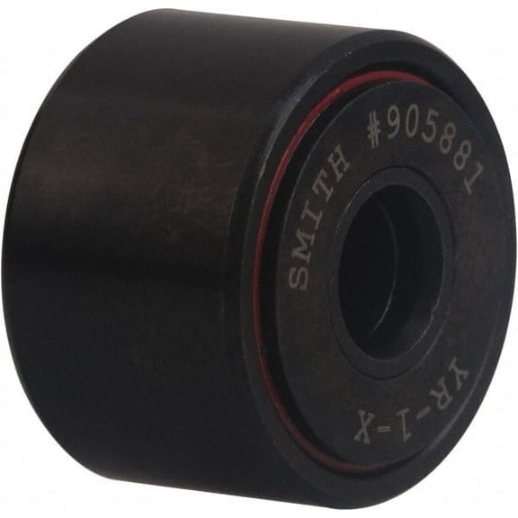 3/4" Bore, 2-1/2" Roller Diam x 1-1/2" Roller Width, Carbon Steel Sealed Self-Lubricating Yoke Cam Follower with Nonmetallic Bushing