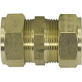 thumbnail image 1 of 3/4" Brass Compression Coupling Fitting, 5 Pack, 1 of 1