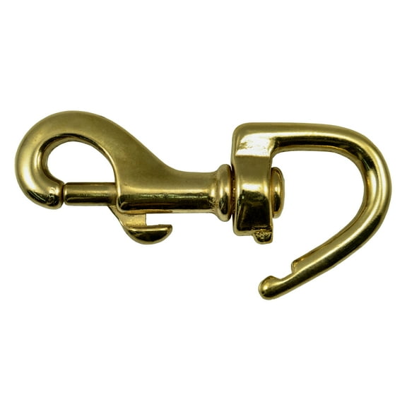 3/4" Brass Open Eye Bolt Snap Hooks (10 pcs.)