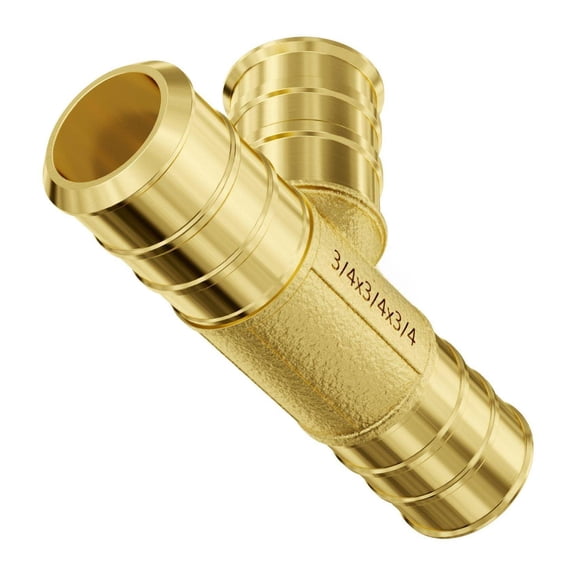 3/4" Brass Push-Fit Pipe Fittings 45PCS - Plumbing Connectors