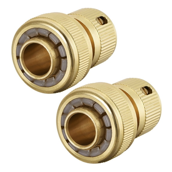 3/4" Brass Quick Connectors Adapters Garden Hose Water Tap Fittings 2 pcs