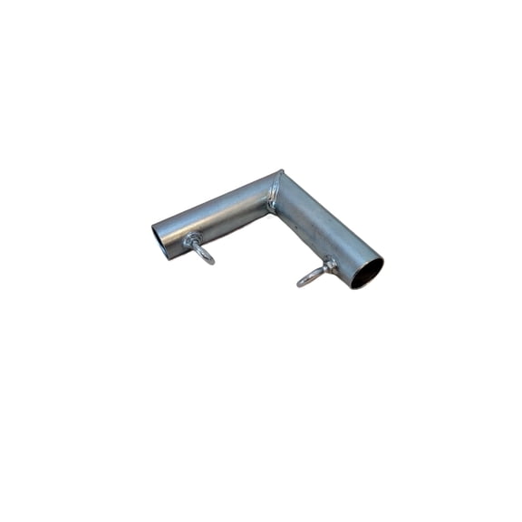 3/4” Canopy Pipe Support Fittings 90 Degree Flat Top and Thru Pipe Brace Fitting (Receives 3/4" EMT Diameter Pipe) (2-Way-L-Connector)