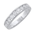 thumbnail image 1 of 3/4 Carat Channel Set Diamond Wedding Band Ring in 14K White Gold (Ring Size 9), 1 of 1