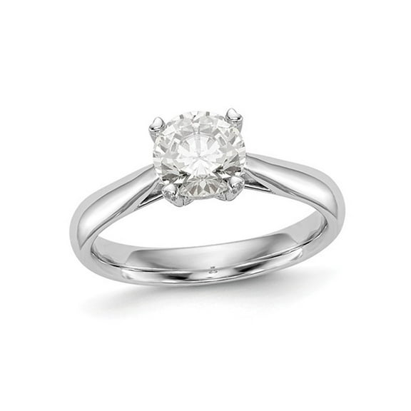 3/4 Carat (Ctw G-H-I, SI1-SI2) Lab Grown Diamond Solitaire Engagement Ring in 14K White Gold (SIZE 7) for Women