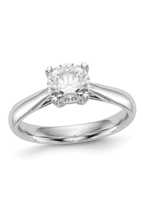 3/4 Carat (Ctw G-H-I, SI1-SI2) Lab Grown Diamond Solitaire Engagement Ring in 14K White Gold (SIZE 7) for Women
