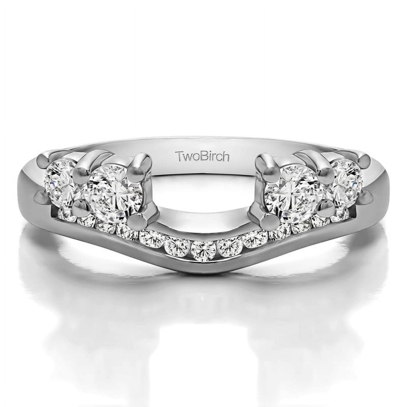 Engagement ring shop wrap around solitaire