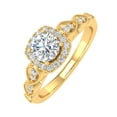 thumbnail image 1 of 3/4 Carat Cushion cut Diamond Engagement Ring in 14K Yellow Gold (Ring Size 10) (I1-I2 Clarity), 1 of 4