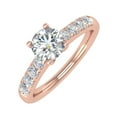 thumbnail image 1 of 3/4 Carat Diamond Engagement Ring Band in 14K Rose Gold (Ring Size 7) (I1-I2 Clarity), 1 of 5