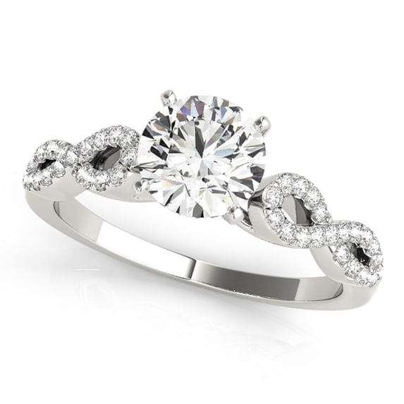 3/4 Carat Diamond Engagement Wedding Ring In 14K Solid Rose, White & Yellow Gold