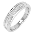 thumbnail image 1 of 3/4 Carat Diamond Wedding Band Ring in 10K White Gold (Ring Size 8.25), 1 of 4