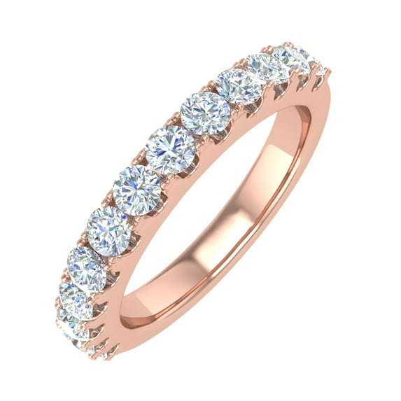 3/4 Carat Diamond Wedding Band Ring in 14K Rose Gold (Ring Size 5.75) (I1-I2 Clarity)