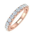 thumbnail image 1 of 3/4 Carat Diamond Wedding Band Ring in 14K Rose Gold (Ring Size 6.5), 1 of 6