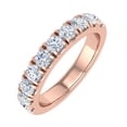 thumbnail image 1 of 3/4 Carat Diamond Wedding Band Ring in 14K Rose Gold (Ring Size 7.25), 1 of 5
