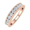 thumbnail image 1 of 3/4 Carat Diamond Wedding Band Ring in 14K Rose Gold (Ring Size 7), 1 of 4