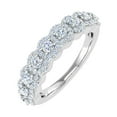 thumbnail image 1 of 3/4 Carat Diamond Wedding Band Ring in 14K White Gold (Ring Size 5.25), 1 of 6