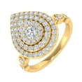 thumbnail image 1 of 3/4 Carat Drop Shaped Prong Set Diamond Ring in 14K Yellow Gold (Ring Size 4.25) (I1-I2 Clarity), 1 of 4
