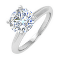 thumbnail image 1 of 3/4 Carat Prong Set Solitaire Diamond Engagement Ring Band in 14K White Gold (Ring Size 10.5), 1 of 5