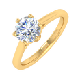 thumbnail image 1 of 3/4 Carat Prong Set Solitaire Diamond Engagement Ring Band in 14K Yellow Gold (Ring Size 9.75), 1 of 5
