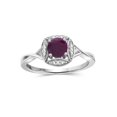 thumbnail image 1 of 3/4 Carat T.G.W. Ruby and White Diamond Accent Sterling Silver Ring, 1 of 4
