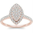 thumbnail image 1 of 3/4 Carat T.W. Diamond 10kt Rose Gold Marquise-Shape Engagement Ring, 1 of 1