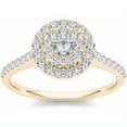 thumbnail image 1 of 3/4 Carat T.W. Diamond 10kt Yellow Gold Double Halo Engagement Ring, 1 of 1