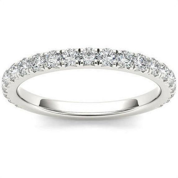 3/4 Carat T.W. Diamond 14kt White Gold Wedding Band