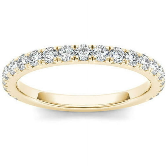 3/4 Carat T.W. Diamond 14kt Yellow Gold Wedding Band