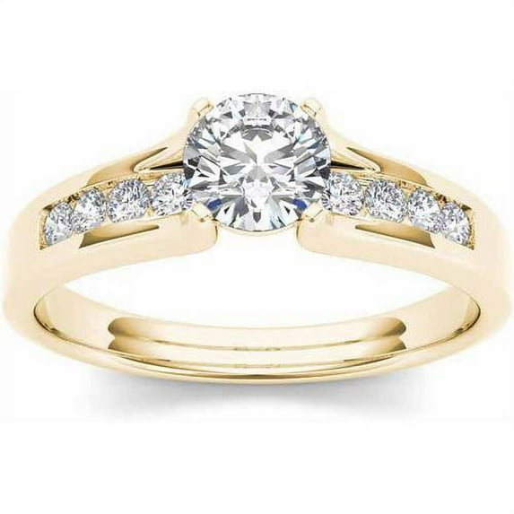 3/4 Carat T.W. Diamond Classic 14kt Yellow Gold Engagement Ring