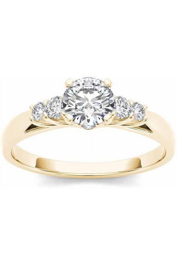 3/4 Carat T.W. Diamond Classic 14kt Yellow Gold Engagement Ring