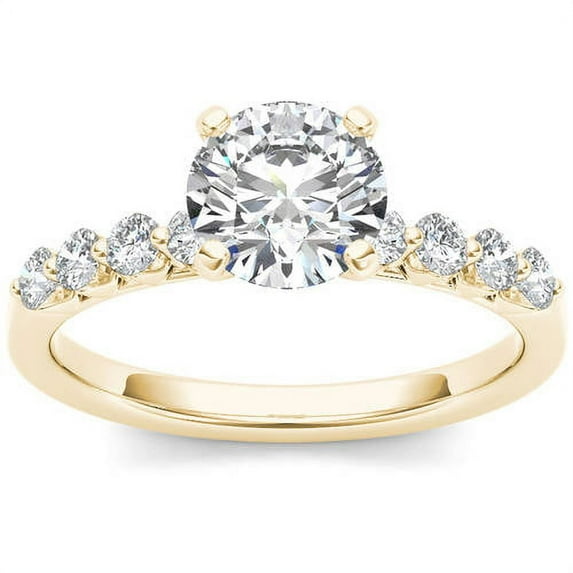 3/4 Carat T.W. Diamond Classic 14kt Yellow Gold Engagement Ring
