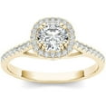 thumbnail image 1 of 3/4 Carat T.W. Diamond Cushion-Shape Single Halo 14kt Yellow Gold Engagement Ring, 1 of 1