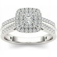 thumbnail image 1 of 3/4 Carat T.W. Diamond Double Halo 10kt White Gold Engagement Ring, 1 of 3