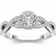 thumbnail image 1 of 3/4 Carat T.W. Diamond Single Halo 14KT White Gold Engagement Ring, 1 of 1
