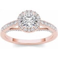 thumbnail image 1 of 3/4 Carat T.W. Diamond Single Halo 14kt Rose Gold Engagement Ring, 1 of 1