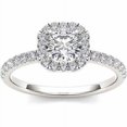 thumbnail image 1 of 3/4 Carat T.W. Diamond Single Halo 14kt White Gold Engagement Ring, 1 of 1