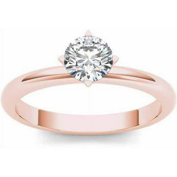 3/4 Carat T.W. Diamond Solitaire 14kt Rose Gold Engagement Ring