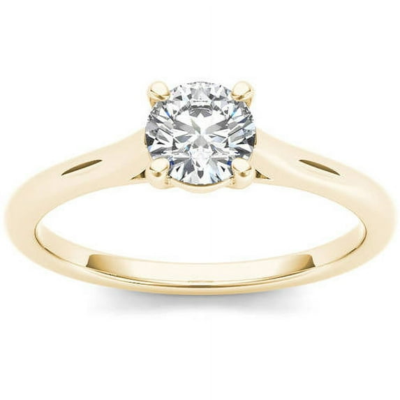 3/4 Carat T.W. Diamond Solitaire 14kt Yellow Gold Engagement Ring
