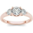 thumbnail image 1 of 3/4 Carat T.W. Diamond Three-Stone 14kt Rose Gold Engagement Ring, 1 of 1