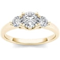 thumbnail image 1 of 3/4 Carat T.W. Diamond Three-Stone 14kt Yellow Gold Engagement Ring, 1 of 1