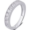 thumbnail image 1 of 3/4 Carat T.W Round Diamond 10K White Gold Wedding Band, 1 of 1