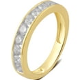 thumbnail image 1 of 3/4 Carat T.W Round Diamond 10K Yellow Gold Wedding Band, 1 of 1