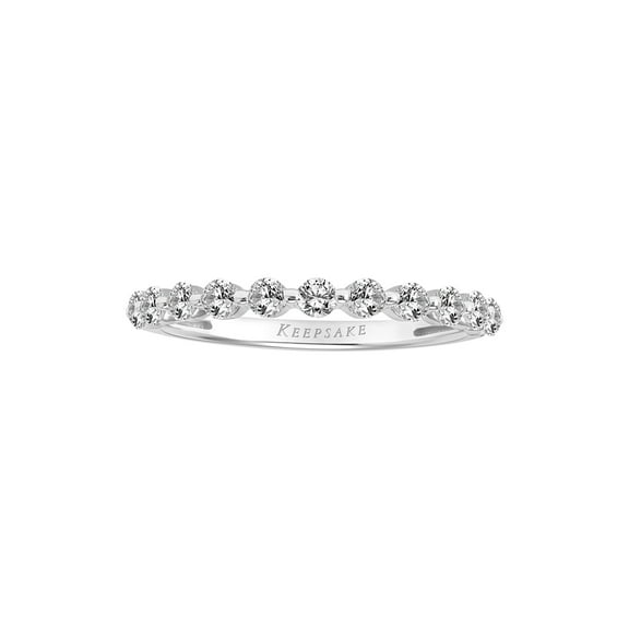 3/4 Carat TGW Created White Sapphire Sterling Silver "Arctic Gem" Women’s Anniversary Band