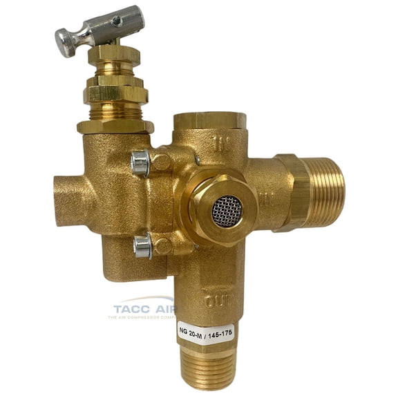 3/4" Compression x 1/2" NPT Gas Air Compressor Pilot Unloader Check VALVES 175PSI