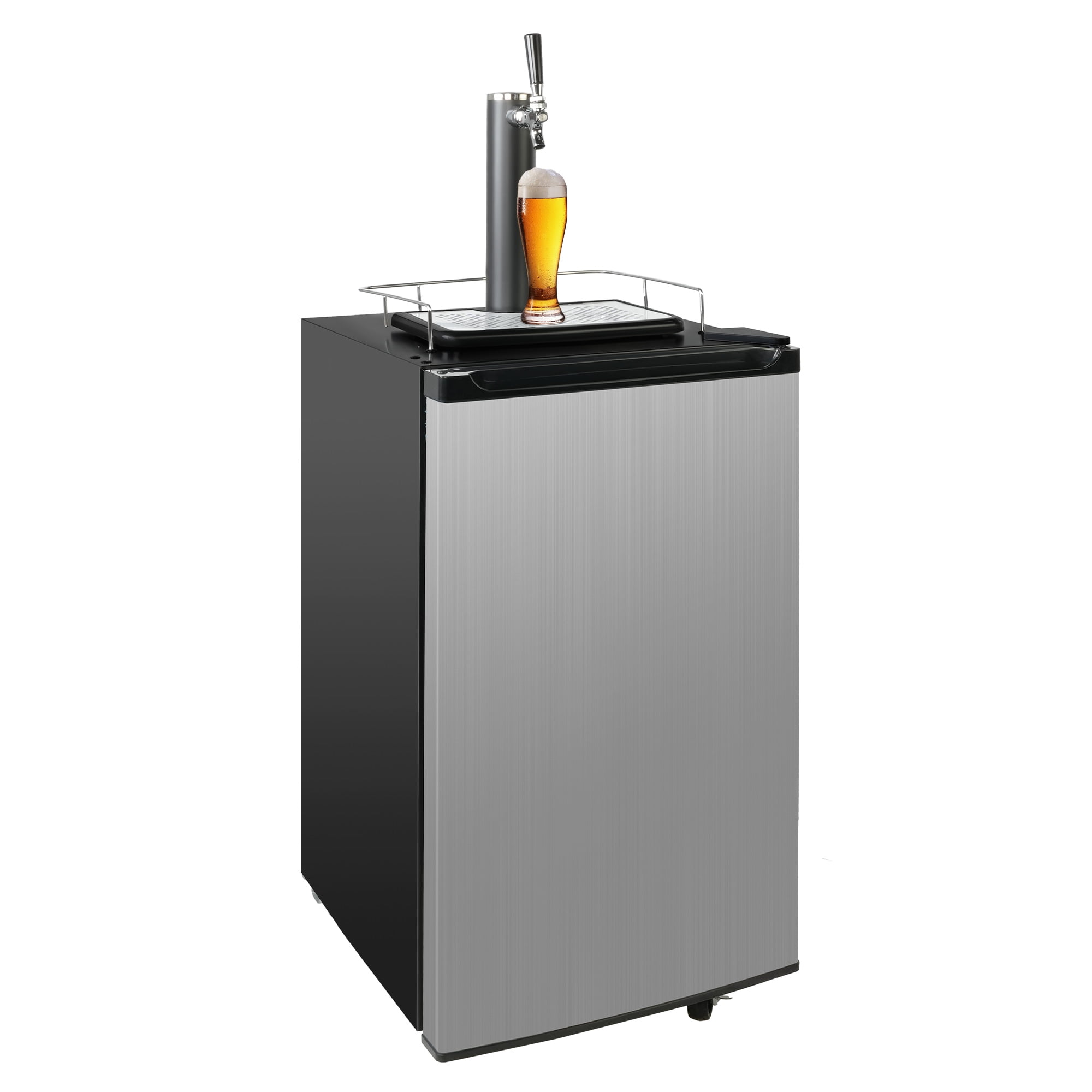 3.4 Cu.ft. Electric Kegerator, Beer Cooler with CO2 Cylinder, Temp