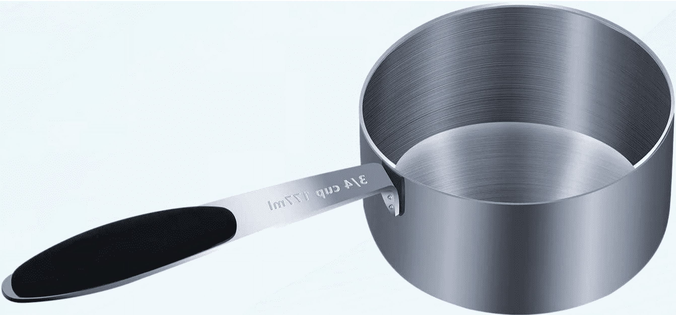 3/4 Cup(12 Tbsp | 177 ml |177 cc| 6 oz) Measuring Cup, Stainless Steel ...
